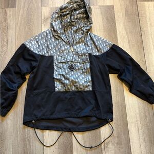 Black and Gray Hooded Dior Jacket